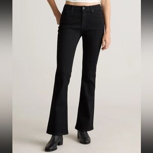 NWT Quince Luna Stretch Flare Jeans Black, 28x32 NWT